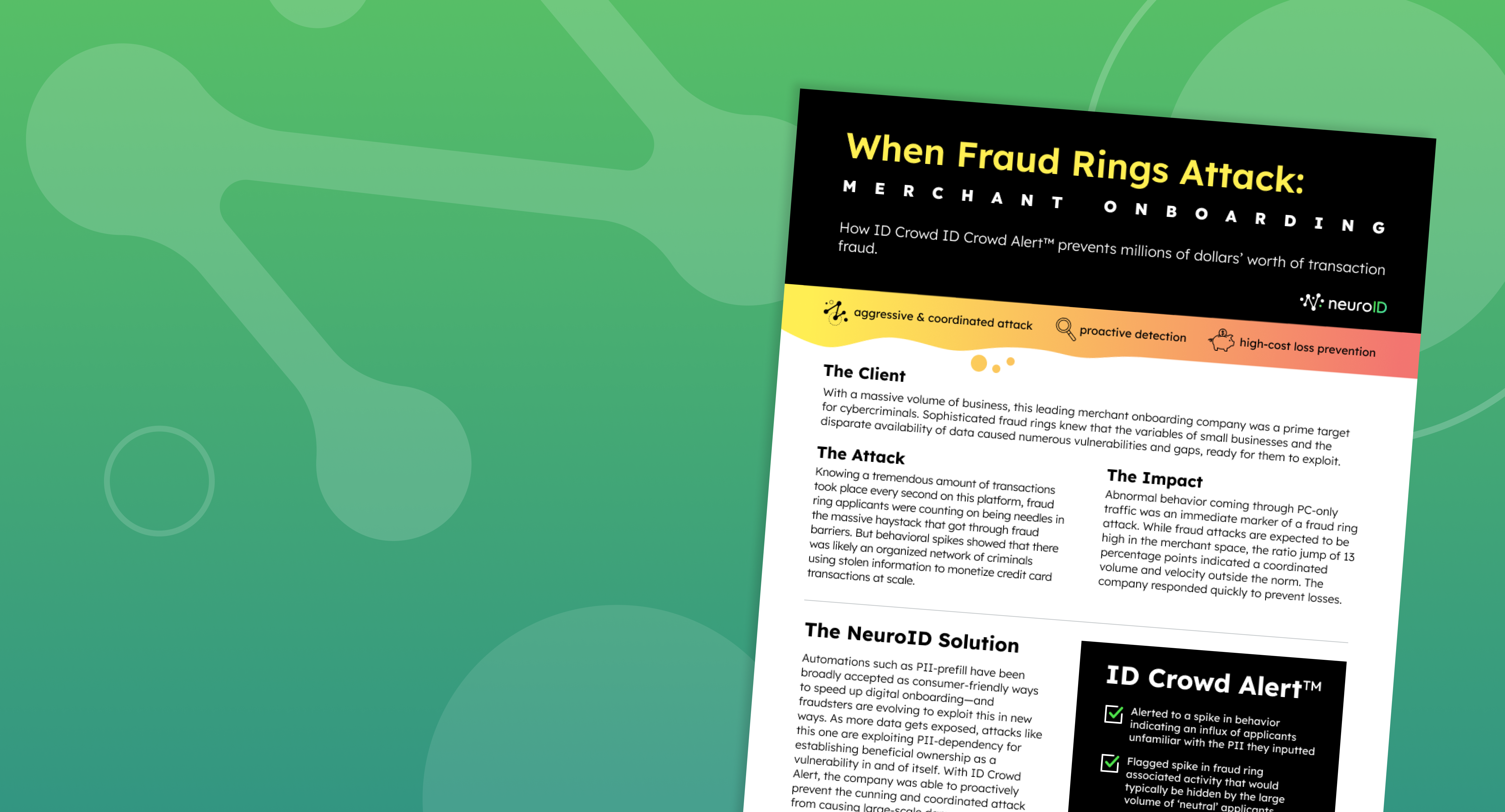 When Fraud Rings Attack: Merchant Onboarding