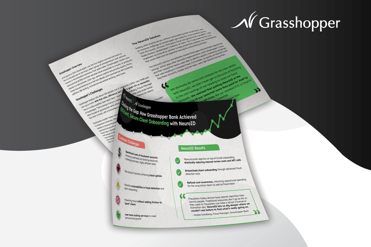 Grasshopper Bank Closes Fraud Gaps and Maximizes Efficiency with NeuroID
